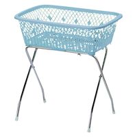 大信工業 脱衣カゴ ゴム足付 23528900 ブルー DP-10(ゴムアシツキ) 1台（直送品）