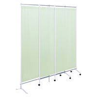 【軒先渡し】高田ベッド 3連スライドスクリーン 25297600 グリーン TB-1565(H180CM) 1台（直送品）
