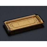 リスパック 刺身容器 バイオPET 美枠 25-12B 箔おし金 FAPV551 1ケース(800個(50個×16)（直送品）