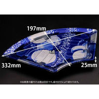 リスパック 刺身容器 バイオPS ふれあい扇 33-19B 新月華紺 FABP992 1ケース(300個(50個×6)（直送品）
