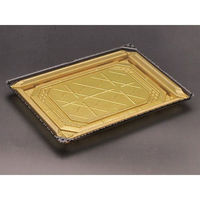 リスパック 刺身容器 バイオPET 美枠 25-18B 箔おし金 FAPV611 1袋(50個)（直送品）