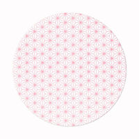 九州紙工 HANAシリーズコースター麻の葉クッション紙丸型(90×90mm 厚み1mm) CO-4 1ケース(5000個(100個×50)（直送品）