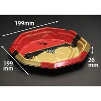 リスパック どんぶり容器 バイオ のぞみ 八角200B K-あじわい赤J10 RHHQ847 1ケース(600個(50個×12)（直送品）