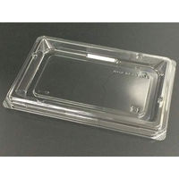 リスパック サラダ容器 バイオカップ キューブ H 08B PABK561 1ケース(600個(50個×12)（直送品）