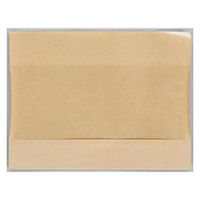 福助工業 窓付ガゼット袋 パノラマパック KBB21-16 未晒無地P 00404082 1ケース(3000個(100個×30)（直送品）