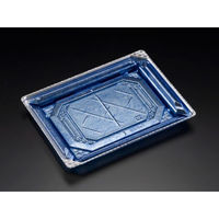 リスパック 刺身容器 バイオPET 美枠 20-15B 箔おし銀 FAPV342 1袋(50個)（直送品）