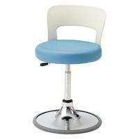 マツヨシ クランケチェア(背付) 25301601 ライトブルー MY-N3230RB(プロテクターツキ) 1台（直送品）