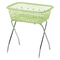 大信工業 脱衣カゴ ゴム足付 23528900 グリーン DP-10(ゴムアシツキ) 1台（直送品）