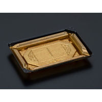 リスパック 刺身容器 バイオPET 美枠 17-12B 箔おし金 FAPV101 1袋(50個)（直送品）