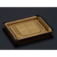 リスパック 刺身容器 バイオPET 美枠 20-17B 箔おし金 FAPV371 1ケース(600個(50個×12)（直送品）