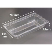 リスパック サラダ容器 バイオカップ キューブNK 45-45B PABK501 1袋(50個)（直送品）