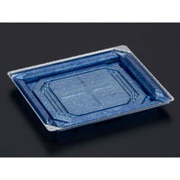 リスパック 刺身容器 バイオPET 美枠 20-17B 箔おし銀 FAPV372 1袋(50個)（直送品）