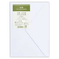 エヌビー社 レリッシュ洋形2号封筒 大礼紙 J2110 1セット(1袋(10枚)×10)（直送品）