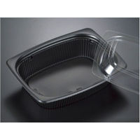 リスパック 惣菜容器 バイオデリカ HM 280BZ 深 黒 RHIF778 1袋(50個)（直送品）