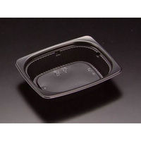 リスパック 惣菜容器 バイオデリカ HM 260BZ 深 黒 RHIF774 1袋(50個)（直送品）
