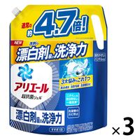 【旧品】アリエール ジェル 詰め替え 超ウルトラジャンボ 2.12kg 1セット（3個） 洗濯洗剤 P＆G