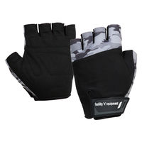 おたふく手袋 指出しMF手袋 ブラック×カモフラ K-83