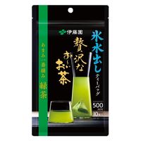 伊藤園 氷水出しティーバッグ 贅沢なお～いお茶 あまみ一番摘み緑茶 1袋（10バッグ入）