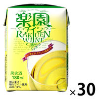 楽園ワイン ミニパック 白ワイン　やや甘口 180ml 1ケース（30本）　清洲桜醸造