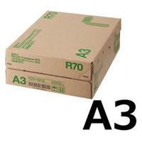 リサイクルコピーペーパーR70　白色度80％　A3　1箱（500枚入×3冊）　アスクル オリジナル（わけあり品）