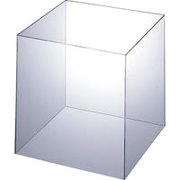 アスクル　アクリル製　キューブ型ディスプレイ　30cm角　1セット（4個：1個×4）　アスクル　 オリジナル（わけあり品）