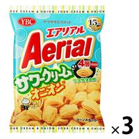 エアリアルサワークリームオニオン味 3袋 ヤマザキビスケット スナック菓子 おつまみ