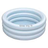 ディズニー 日本製 プール 90 ㎝✖︎90cm✖️40㎝ 新品未使用品 love my lili(ラブマイリル)ラウンドプール 90cm ブルー