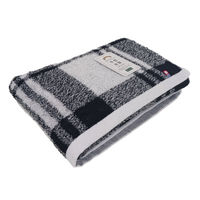 林 バスタオル 今治 ルーミーチェック 2枚セット ブラック(黒) BN208930 1セット(2枚入)（直送品）