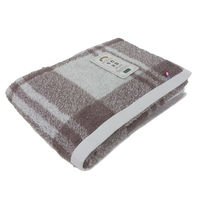 林 バスタオル 今治 ルーミーチェック 2枚セット ブラウン(茶) BN208926 1セット(2枚入)（直送品）