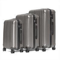 TABI LIGHT WEIGHT CONVEX CONCAVE スーツケース SMLスリーサイズセット D.SILVER BB015-3（直送品）