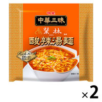明星食品　中華三昧 榮林 酸辣湯麺 袋麺　1セット（2個）