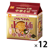 東洋水産　マルちゃん正麺 中華そば 和風醤油味 袋麺　1セット（60食：5食入×12パック）