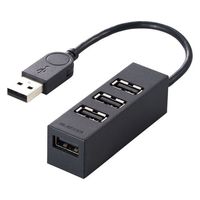 エレコム USBハブ ブラック U2H-TZ426BXBK 1セット(2個)（直送品）