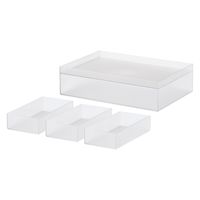 吉川国工業所 タイディアップボックス スターターキット（浅型5点） クリア TDS-01_Cr 1セット