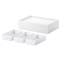 吉川国工業所 タイディアップボックス スターターキット（浅型5点） ホワイト TDS-01_W 1セット