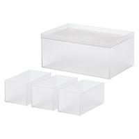 吉川国工業所 タイディアップボックス スターターキット（深型5点） クリア TDS-02_Cr 1セット