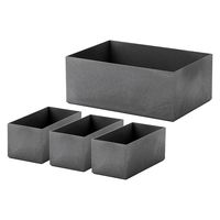 吉川国工業所 タイディアップボックス スターターキット（深型4点） グレー TDS-04_Gy 1セット