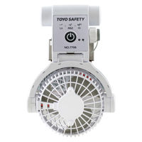 イチネンTASCO ヘルメット取付送風機 TA901CH 1セット 64-0829