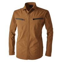TS DESIGN エコダブルライトクロスロングスリーブシャツ キャメル 6L 5605-65-6L 1着（直送品）