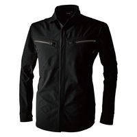 TS DESIGN TSエコダブルライトクロスロングスリーブシャツ ブラック M 5605-95-M 1着（直送品）