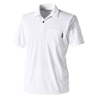 TS DESIGN ドライショートスリーブポロシャツ ホワイト M 6065-5-M 1着（直送品）