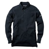 イーブンリバー NR406-05-LL SOFTDRY ポロ長袖 ブラック LL 1着（直送品）