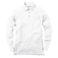 イーブンリバー NR406-06-LL SOFTDRY ポロ長袖 ホワイト LL 1着（直送品）