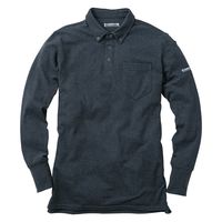 イーブンリバー SOFTDRY ポロ長袖 チャコール LL NR406-12-LL 1着（直送品）