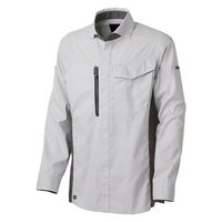 タカヤ商事 TW TWA124-03-7L ナガソデシャツ シルバー 7L 1着（直送品）