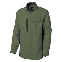 タカヤ商事 TW TWA124-25-7L ナガソデシャツ オリーブ 7L 1着（直送品）