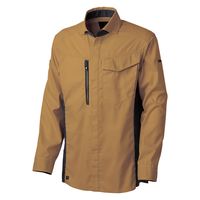 タカヤ商事 TW TWA124-35-7L ナガソデシャツ キャメル 7L 1着（直送品）