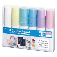 パイロット 水性マーカー ジュースペイント 太字平芯 パステルカラー6色セット SJP-150B-6CP 1パック(6色入)
