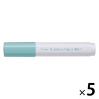 パイロット 水性マーカー ジュースペイント 中字丸芯 パステルグリーン SJP-20M-PG 1セット(1本×5)