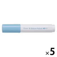 パイロット 水性マーカー ジュースペイント 中字丸芯 パステルブルー SJP-20M-PL 1セット(1本×5)